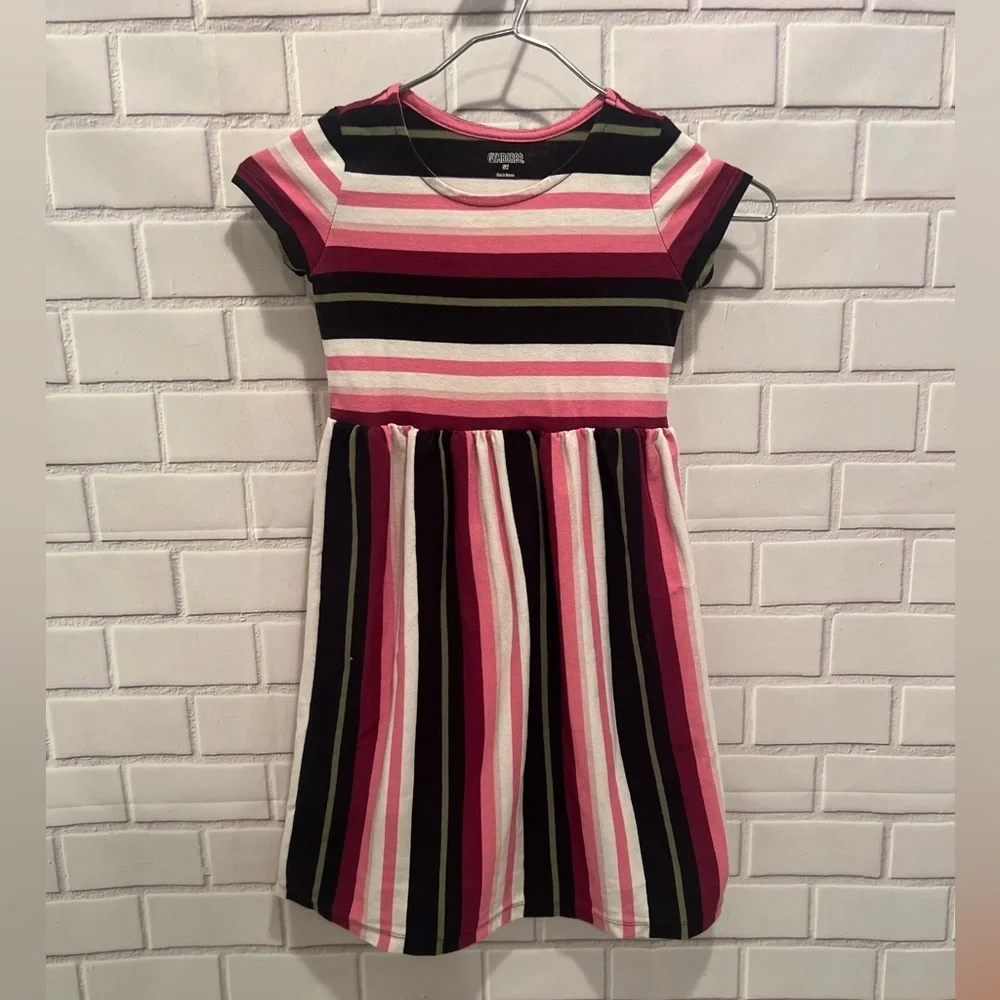 GYMBOREE short sleeve striped casual girls dress/size 5T